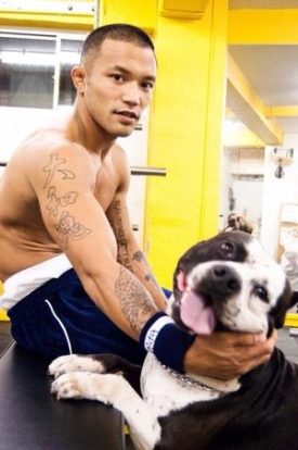 山本KID徳郁さんと愛犬