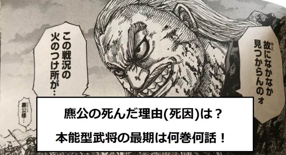 麃公 ヒョウコウ の死んだ理由 死因 は 本能型武将の最期は何巻何話 トレンディ伝伝