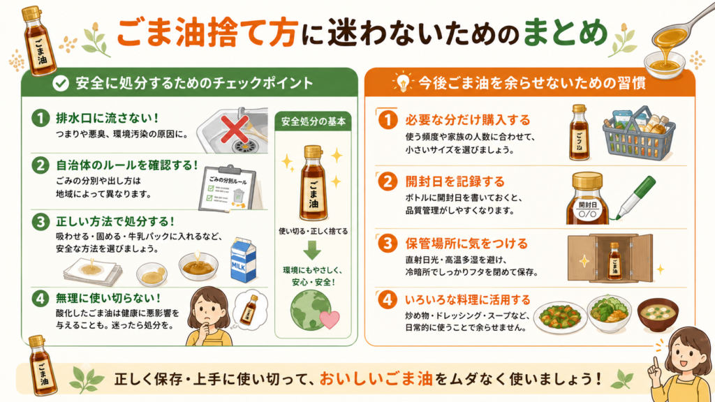 ごま油捨て方