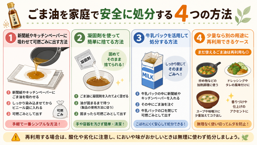 ごま油捨て方