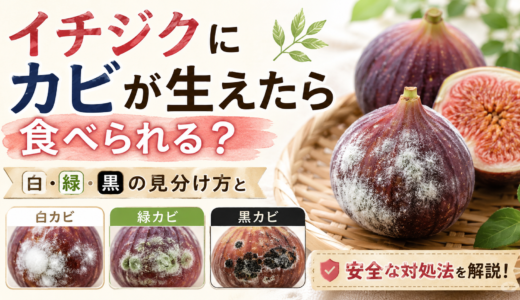 イチジクにカビが生えたら食べられる？白・緑・黒の見分け方と安全な対処法