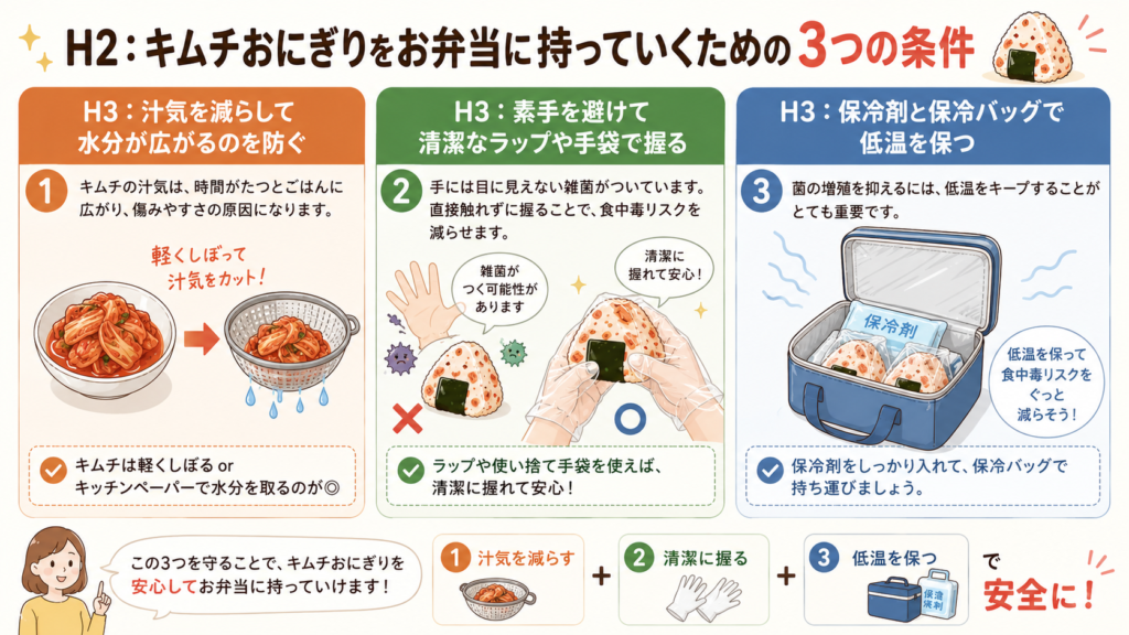 キムチおにぎり 腐る