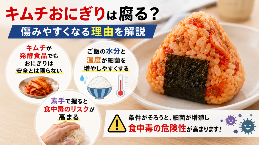 キムチおにぎり 腐る
