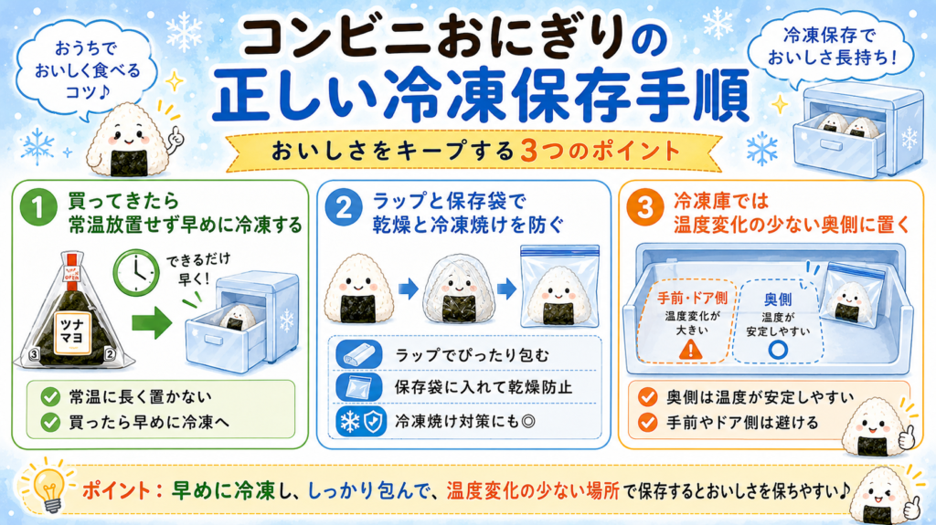 コンビニおにぎり 冷凍