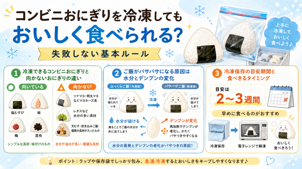 コンビニおにぎり 冷凍