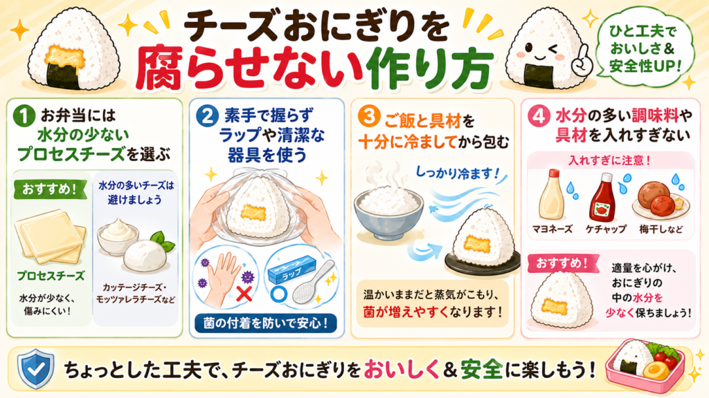 チーズおにぎり 腐る