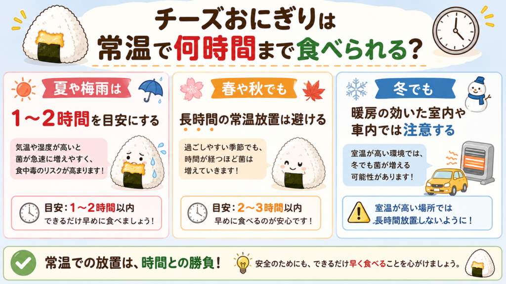 チーズおにぎり 腐る
