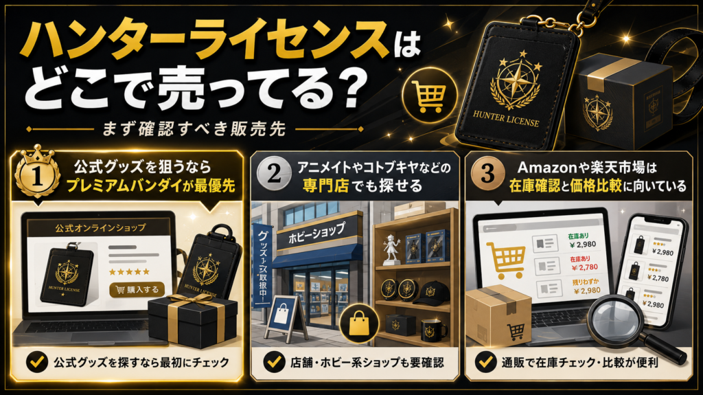 ハンターライセンス どこで売ってる