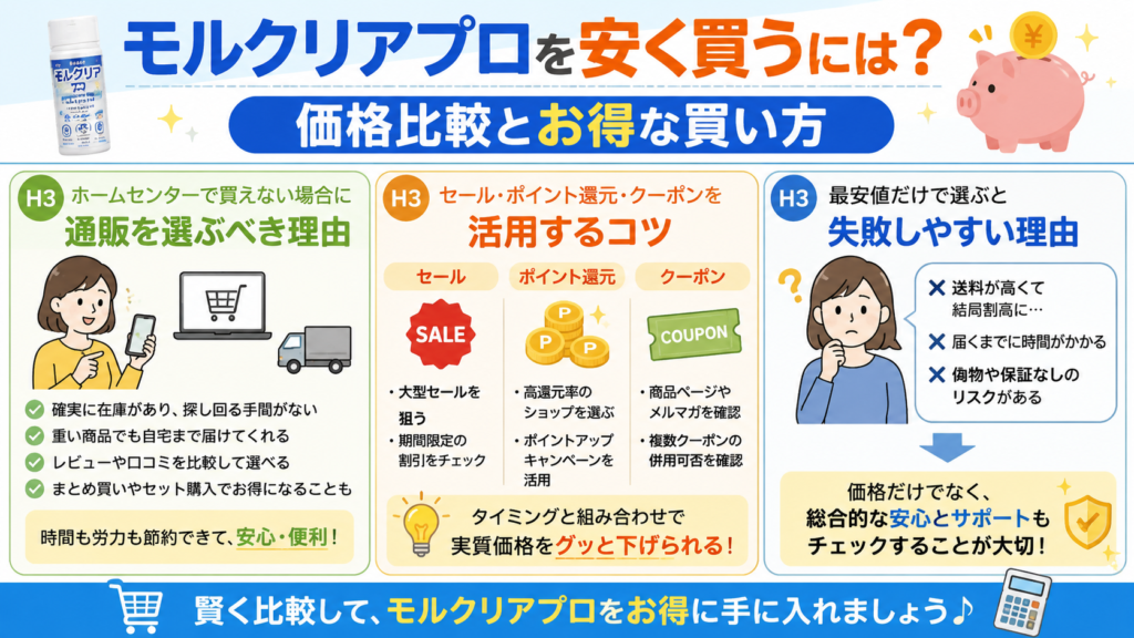 モルクリアプロ ホームセンター