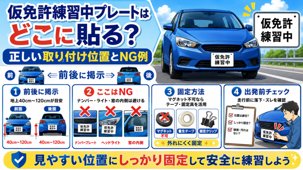 仮免許練習中 プレート どこで売ってる