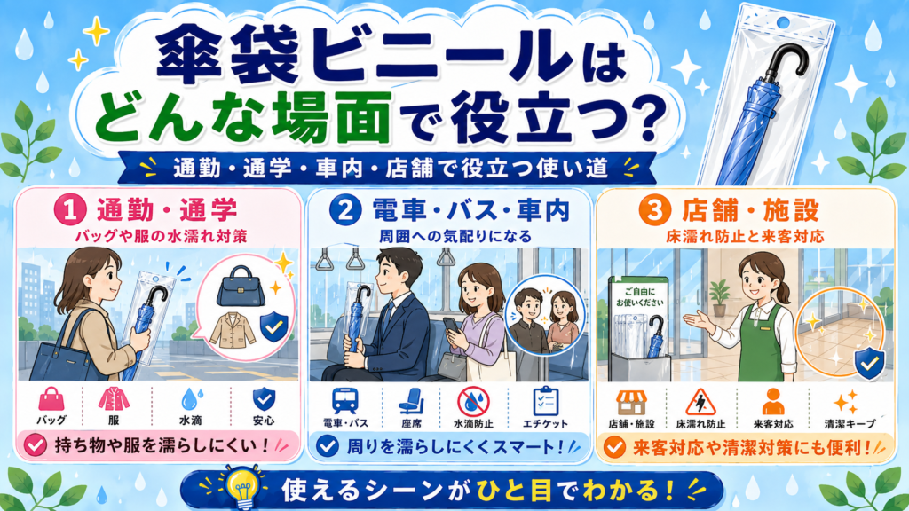 傘袋ビニール どこで売ってる
