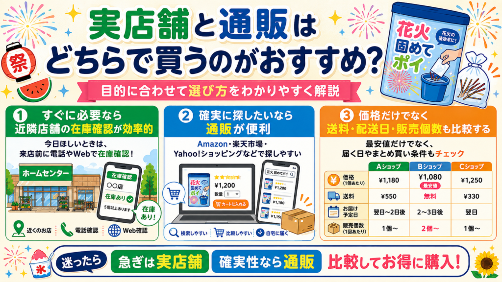 花火固めてポイ どこで売ってる