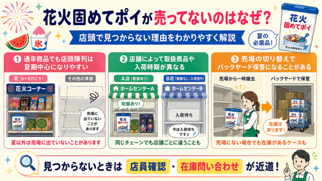 花火固めてポイ どこで売ってる