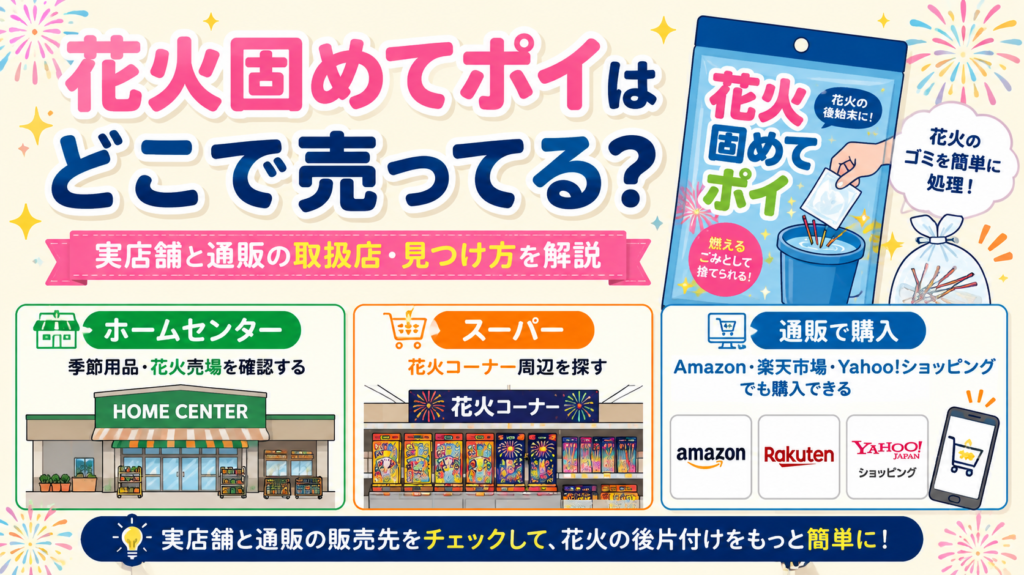 花火固めてポイ どこで売ってる