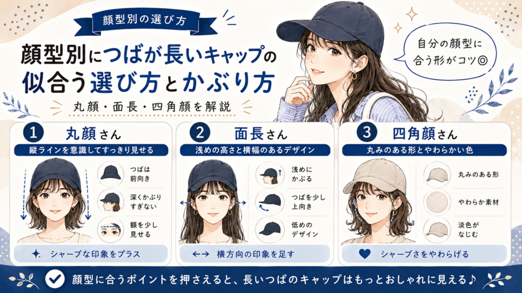 キャップ つば 長い ダサい