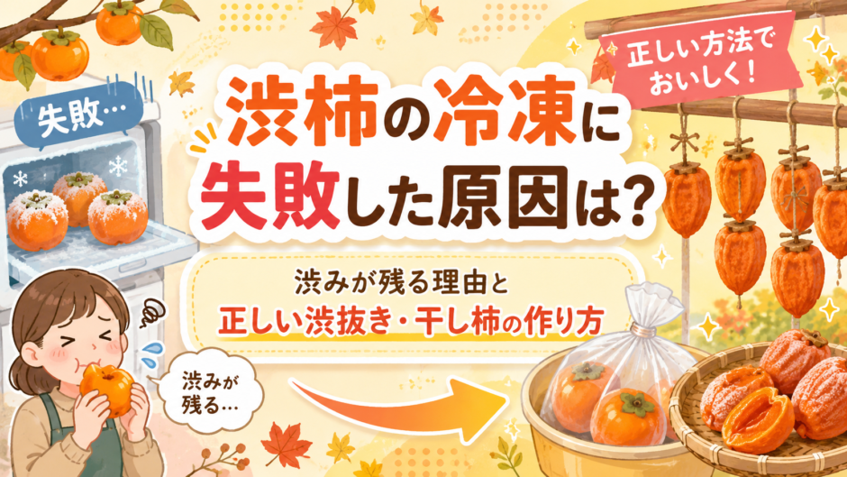 渋柿 冷凍 失敗