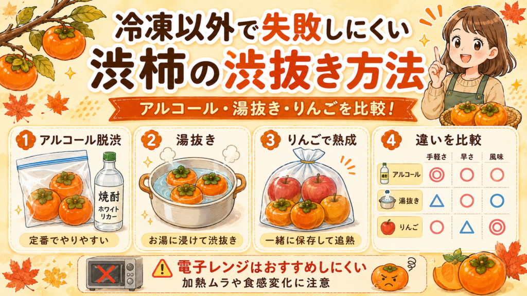 渋柿 冷凍 失敗