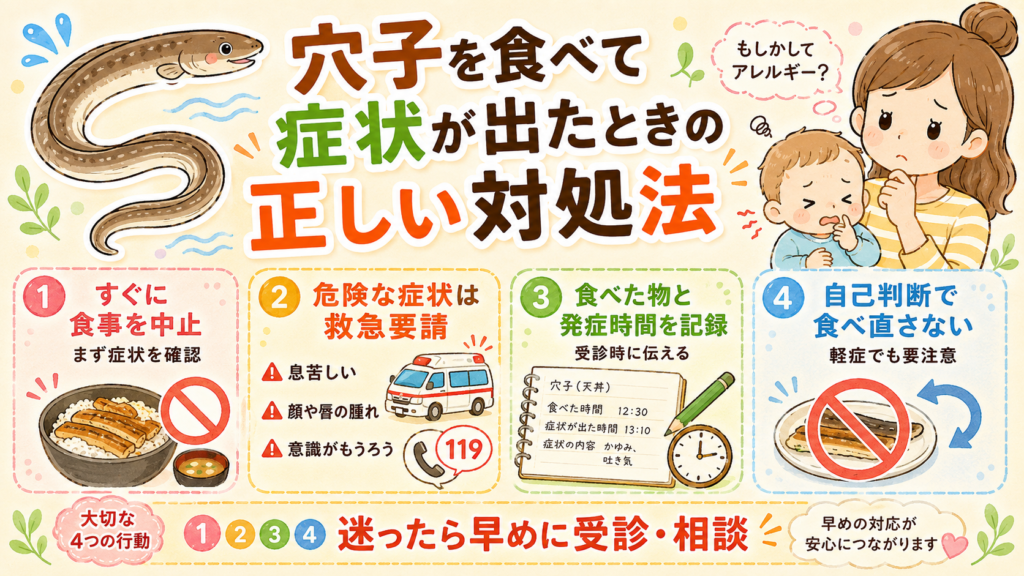 穴子アレルギー