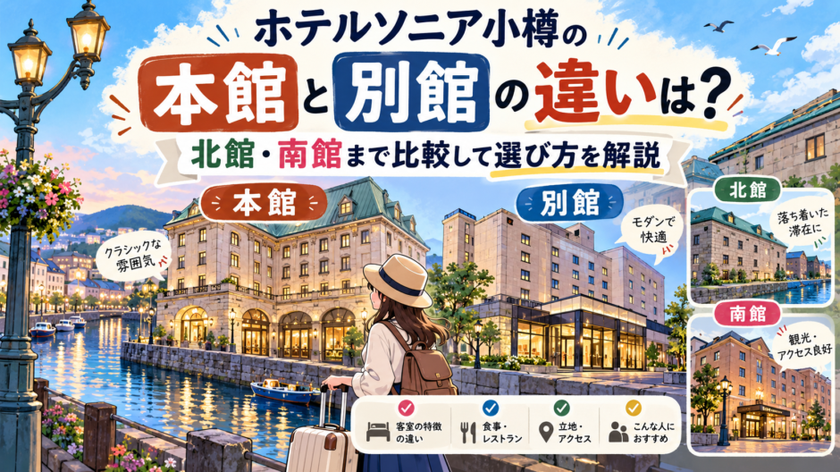 小樽ホテル本館・別館徹底比較